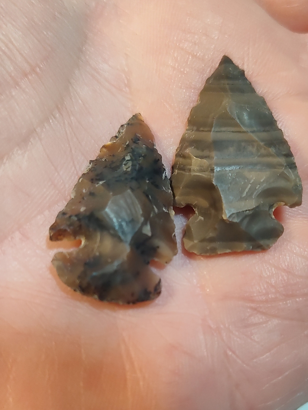Carved Stone Arrowheads